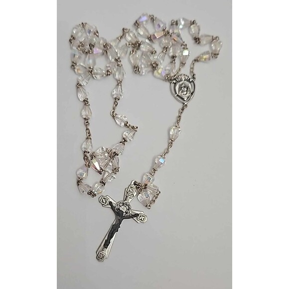 Jewelry - Clear Crystal Rosary 0047